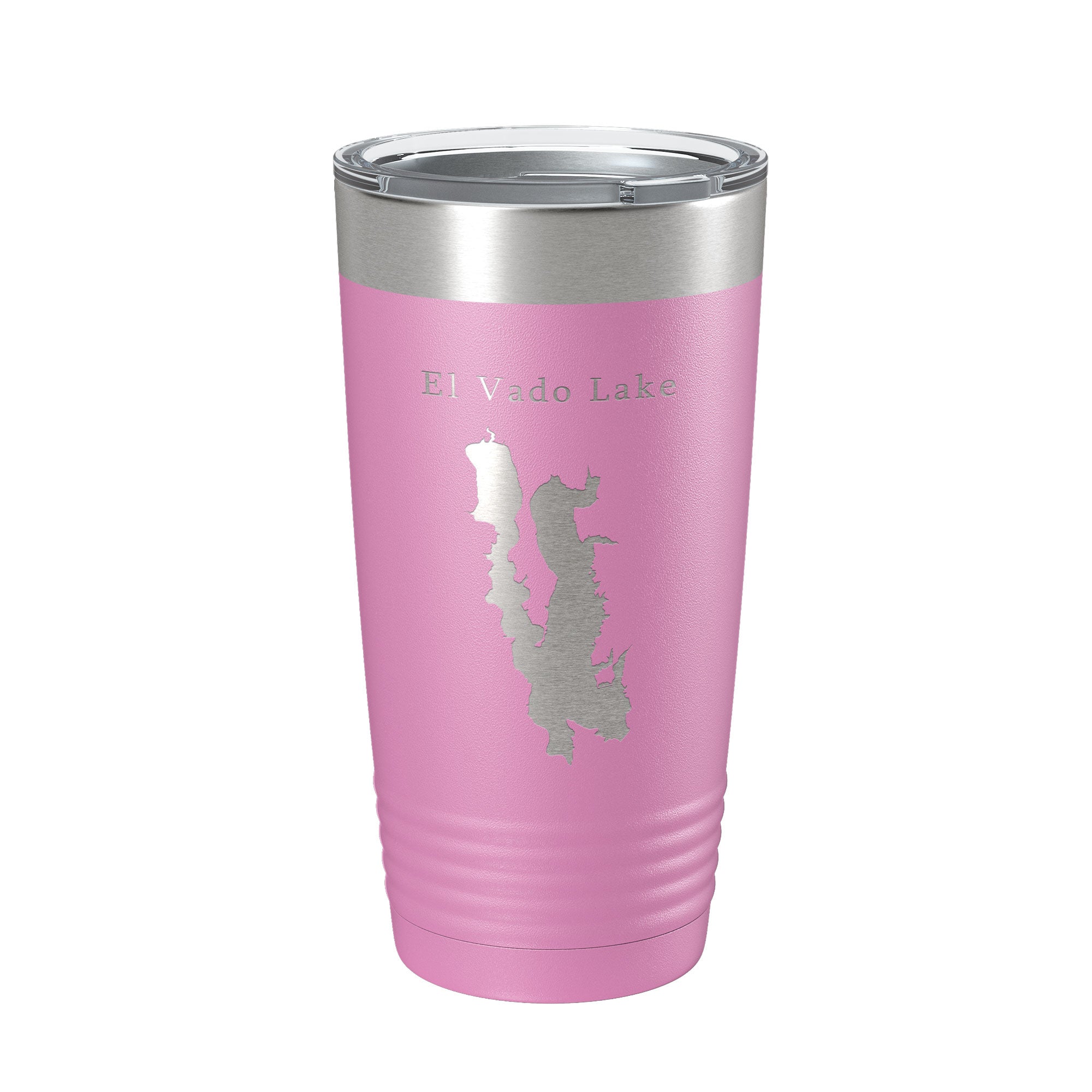 El Vado Lake Map Tumbler Travel Mug Insulated Laser Engraved Coffee Cup New Mexico 20 oz