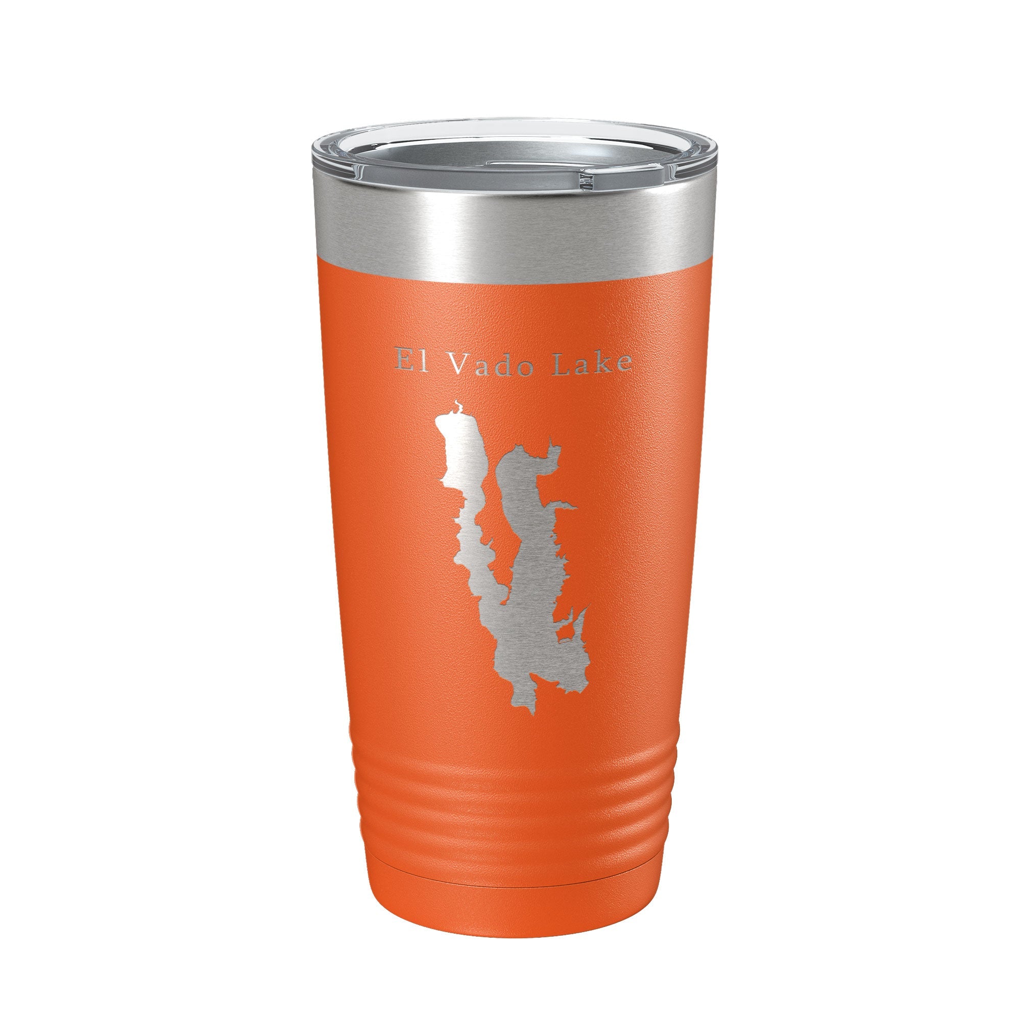El Vado Lake Map Tumbler Travel Mug Insulated Laser Engraved Coffee Cup New Mexico 20 oz