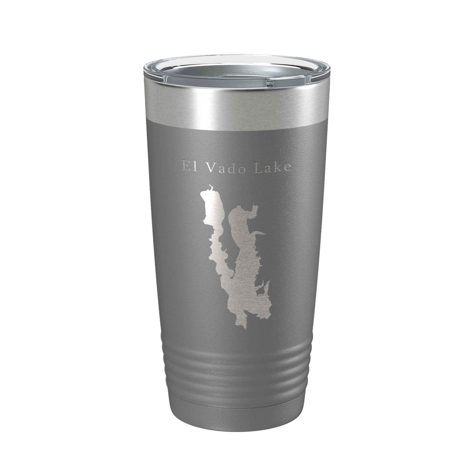 El Vado Lake Map Tumbler Travel Mug Insulated Laser Engraved Coffee Cup New Mexico 20 oz