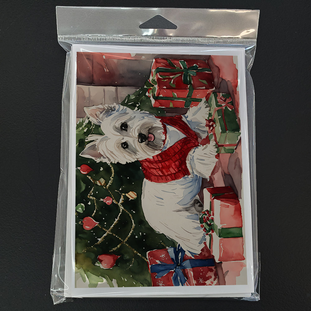 Westie Christmas Greeting Cards Pack of 8